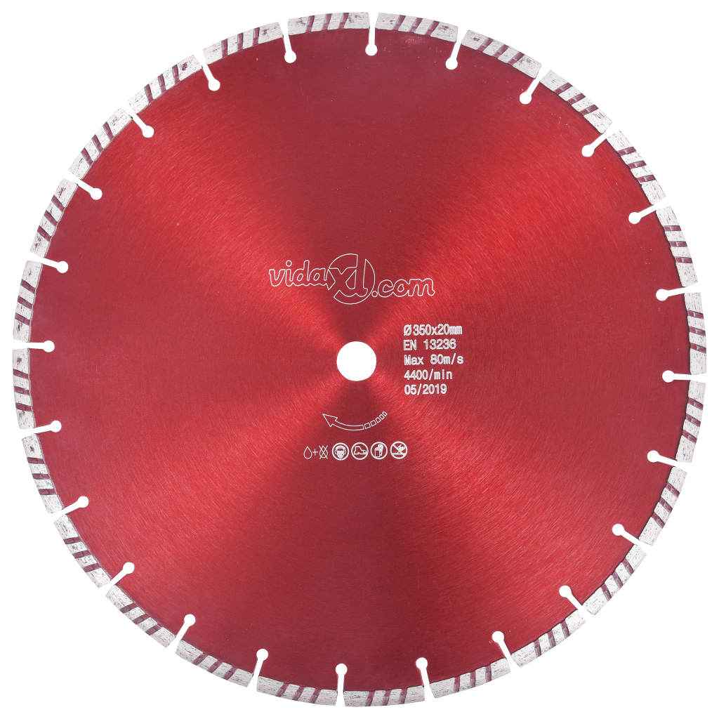 vidaXL Disco de corte de diamante com aço turbo 300 mm