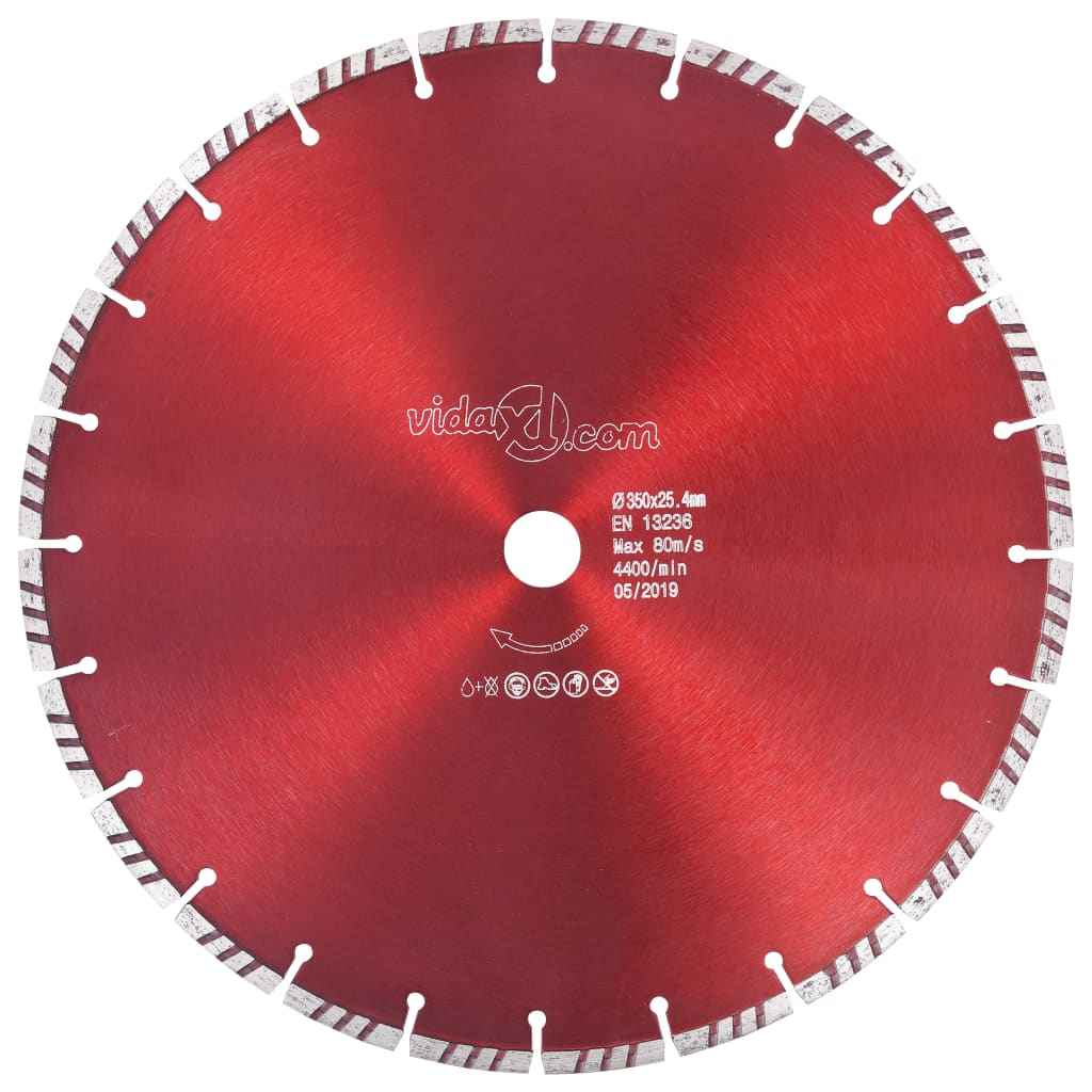 vidaXL Disco de corte de diamante com aço turbo 300 mm