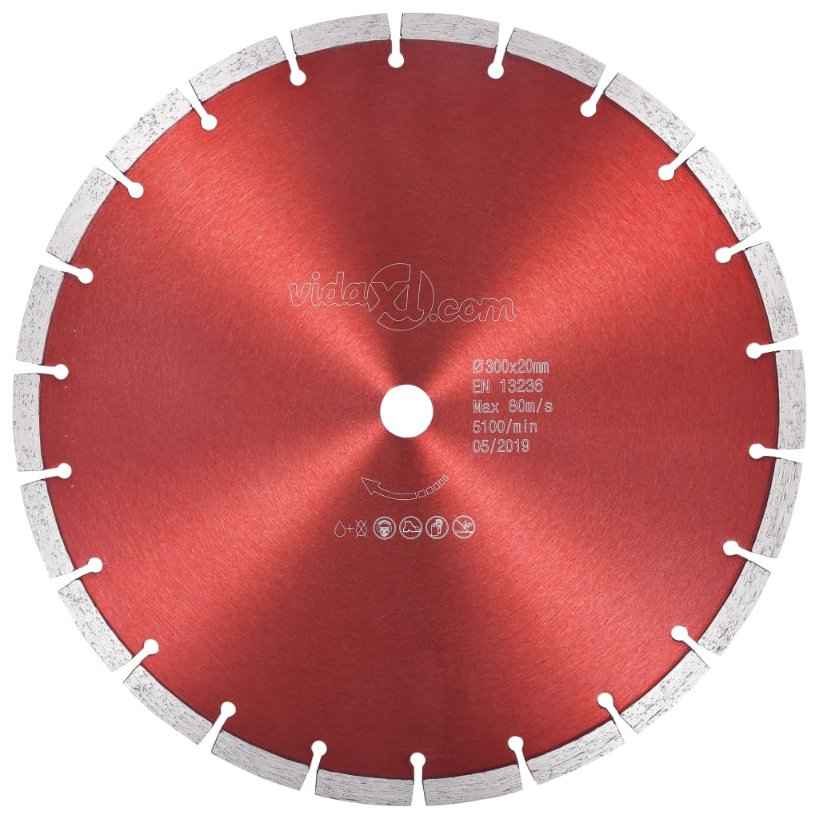 vidaXL Disco de corte de diamante aço 300 mm
