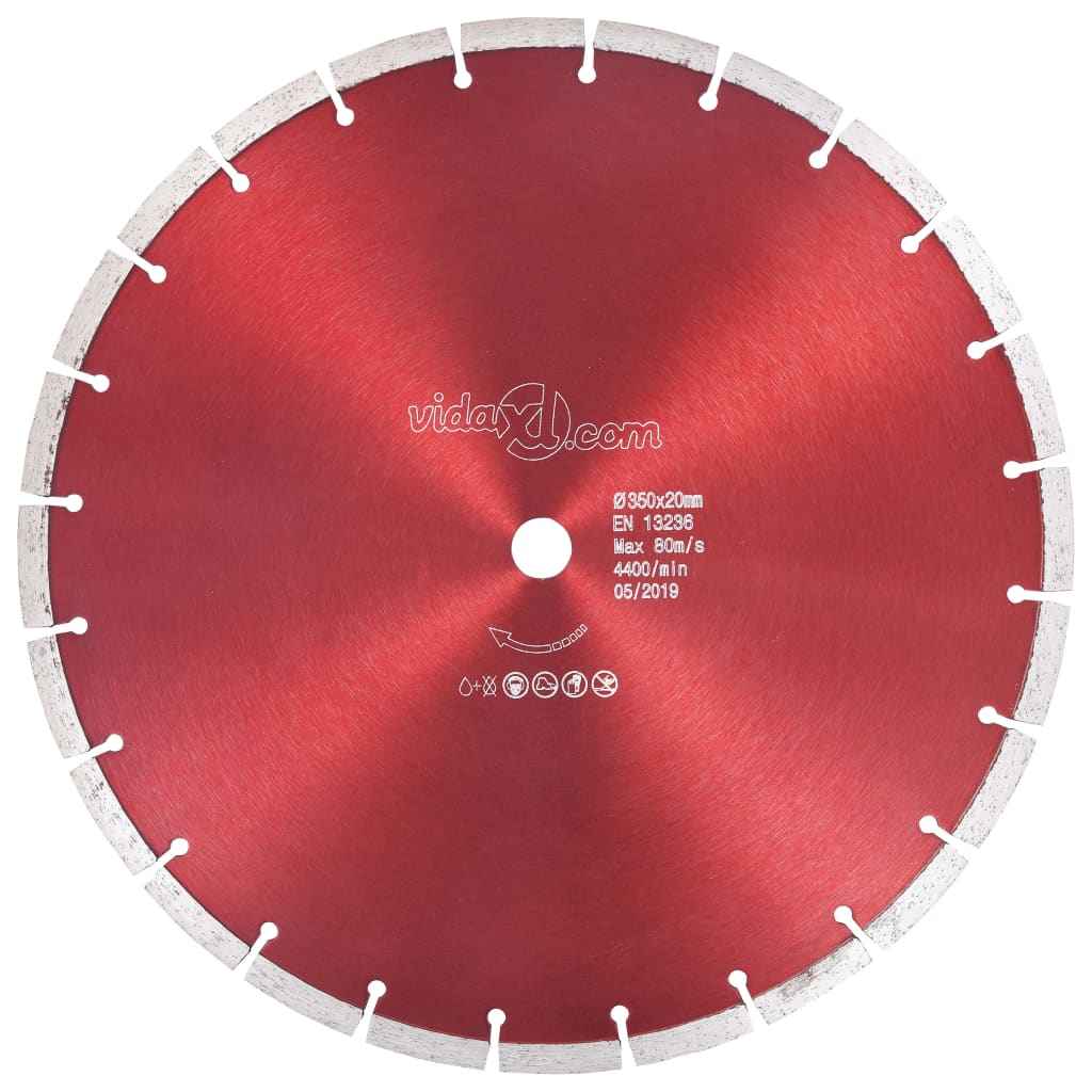 vidaXL Disco de corte de diamante aço 300 mm