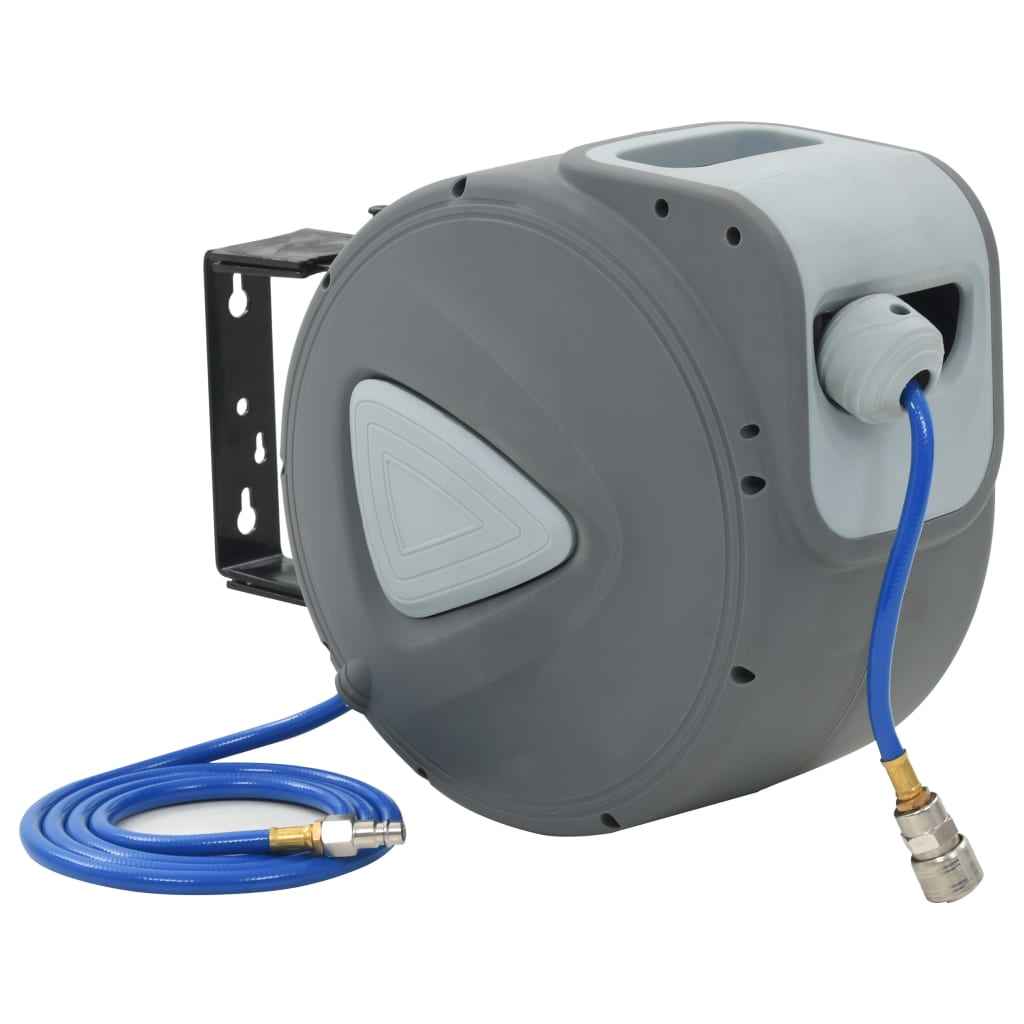 vidaXL Enrolador automático de mangueira para ar comprimido 1/4" 12 m