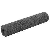 vidaXL Cerca de arame galinheiro c/ revestimento em PVC 25x0,5 m verde