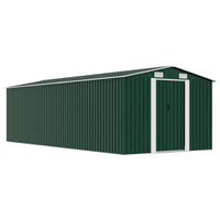 vidaXL Abrigo de jardim 257x298x178 metal verde