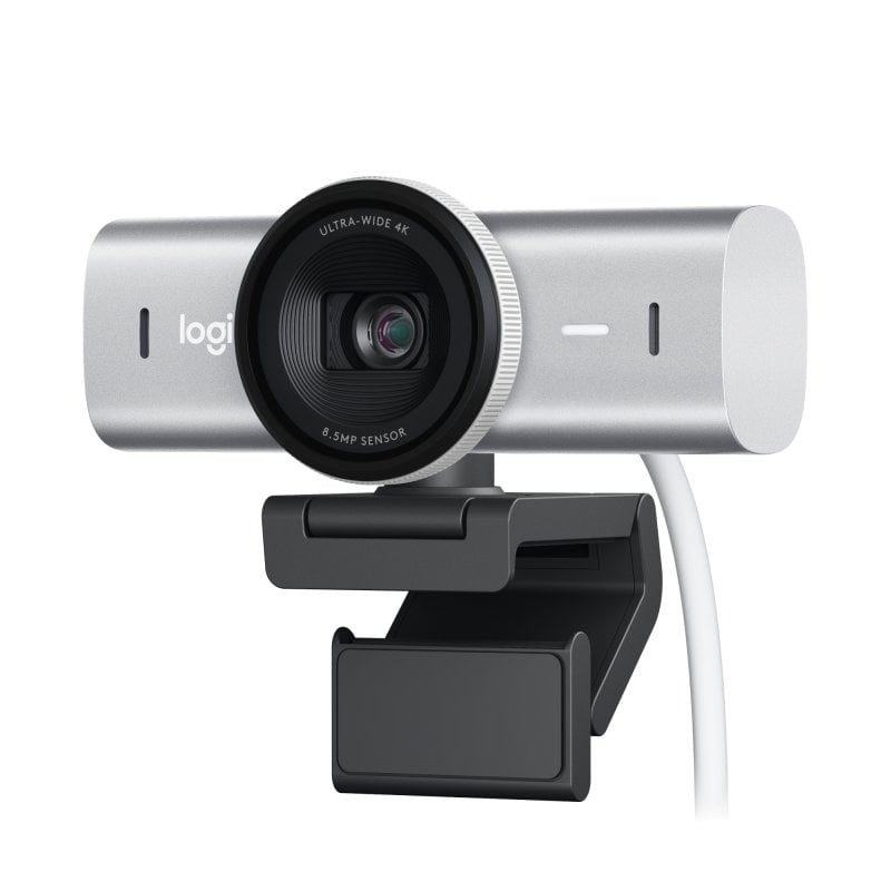 Logitech MX Brio Webcam para Colaboração e Streaming UltraHD 4K Cinzenta