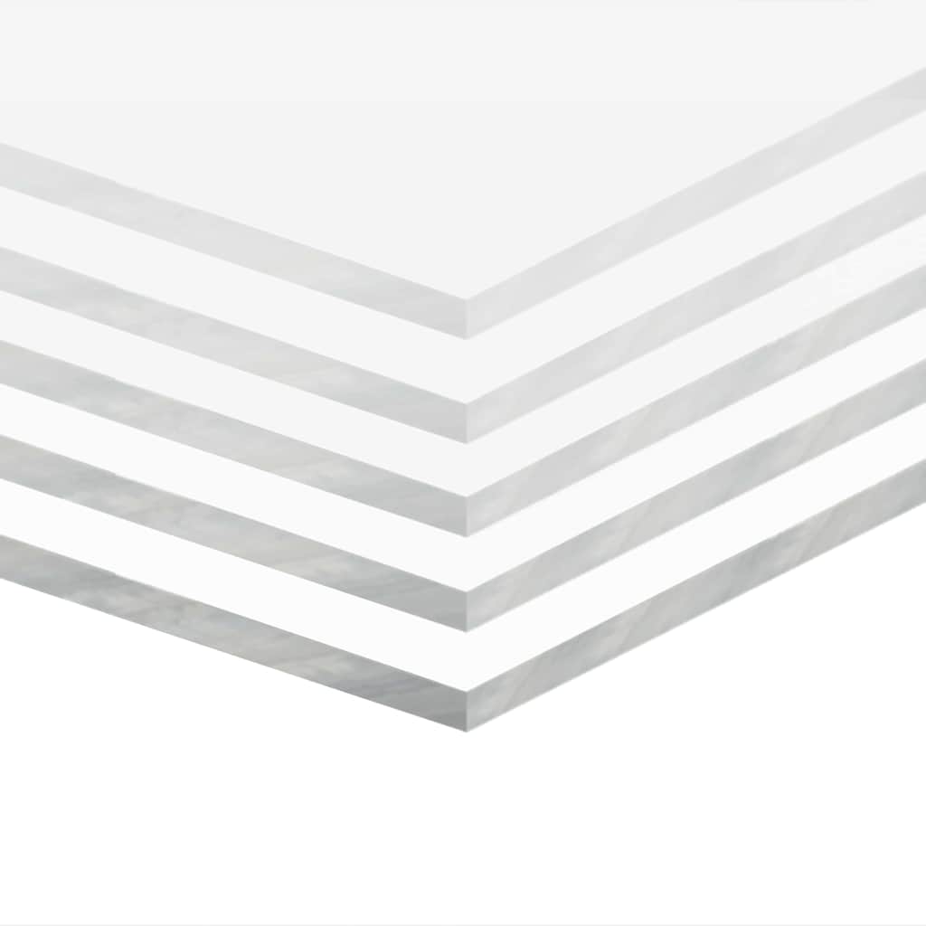 vidaXL Folhas de Vidro Acrílico Transparente 40 x 60 cm Acrílo
