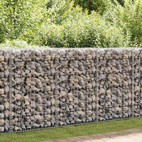 vidaXL Muro gabião em aço galvanizado 450x30x100 cm