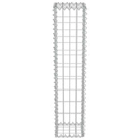 vidaXL Muro gabião com tampas aço galvanizado 20x20x100 cm
