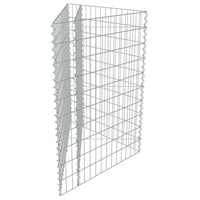 vidaXL Canteiro elevado/cesto gabião 75x75x100 cm aço galvanizado