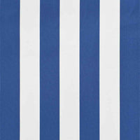 vidaXL Toldo bistrô 400x120 cm azul e branco