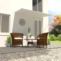 vidaXL Toldo retrátil 150x150 cm azul e branco