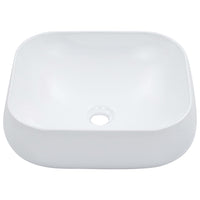vidaXL Lavatório 44,5x39,5x14,5 cm cerâmica branco