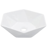 vidaXL Lavatório 41x36,5x12 cm cerâmica branco