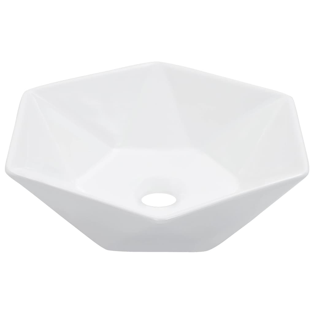 vidaXL Lavatório 41x36,5x12 cm cerâmica branco