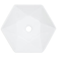 vidaXL Lavatório 41x36,5x12 cm cerâmica branco