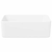 vidaXL Lavatório 40x30x13 cm cerâmica branco