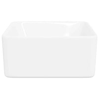 vidaXL Lavatório 40x30x13 cm cerâmica branco