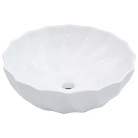 vidaXL Lavatório 46x17 cm cerâmica branco