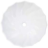 vidaXL Lavatório 46x17 cm cerâmica branco