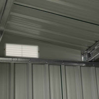 vidaXL Abrigo jardim c/ portas de correr 386x131x178 cm aço antracite