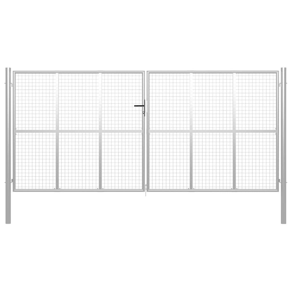 vidaXL Portão de jardim em tela 400x150 cm