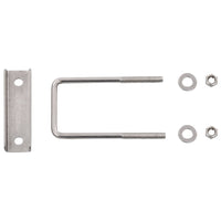 vidaXL Conetor em U c/ plástico p/ postes cercas 60x40 mm 25 conjuntos