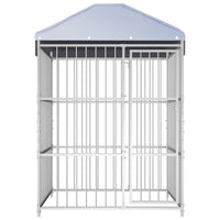 vidaXL Canil de exterior com telhado 150x150x200 cm