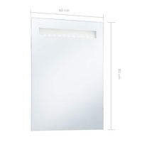 vidaXL Espelho de parede LED para casa de banho 60x80 cm