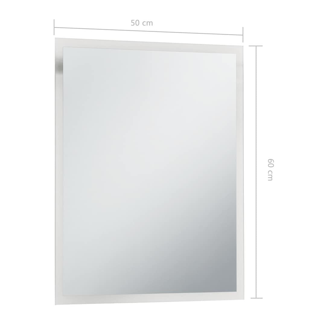 vidaXL Espelho de parede LED para casa de banho 60x80 cm
