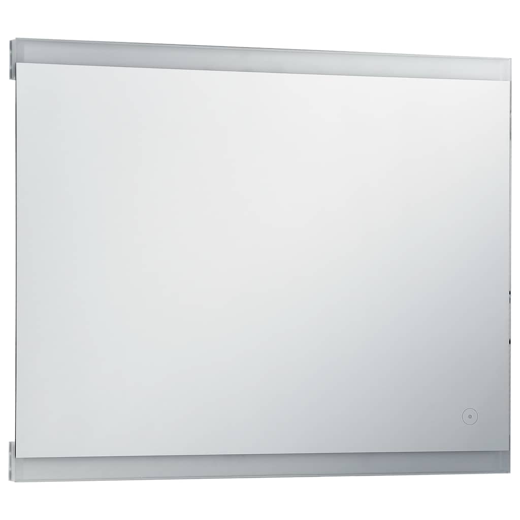 vidaXL Espelho de parede LED c/ sensor tátil casa de banho 80x60 cm
