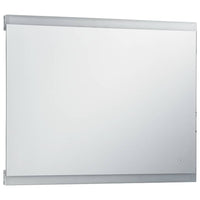 vidaXL Espelho de parede LED c/ sensor tátil casa de banho 80x60 cm