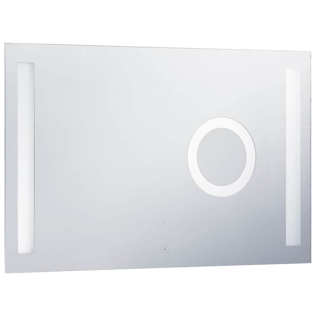 vidaXL Espelho de parede LED c/ sensor tátil casa de banho 100x60 cm