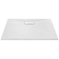 vidaXL Base de chuveiro SMC branco 80x80 cm