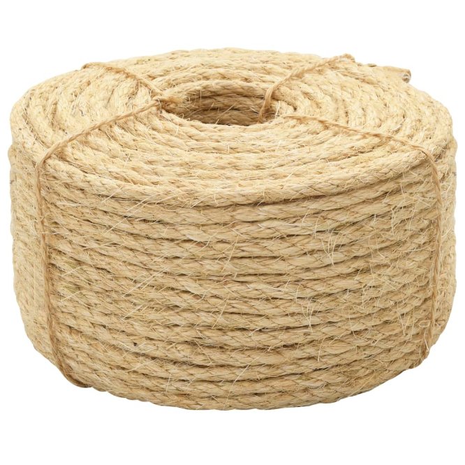 vidaXL Corda 100% sisal 6 mm 100 m