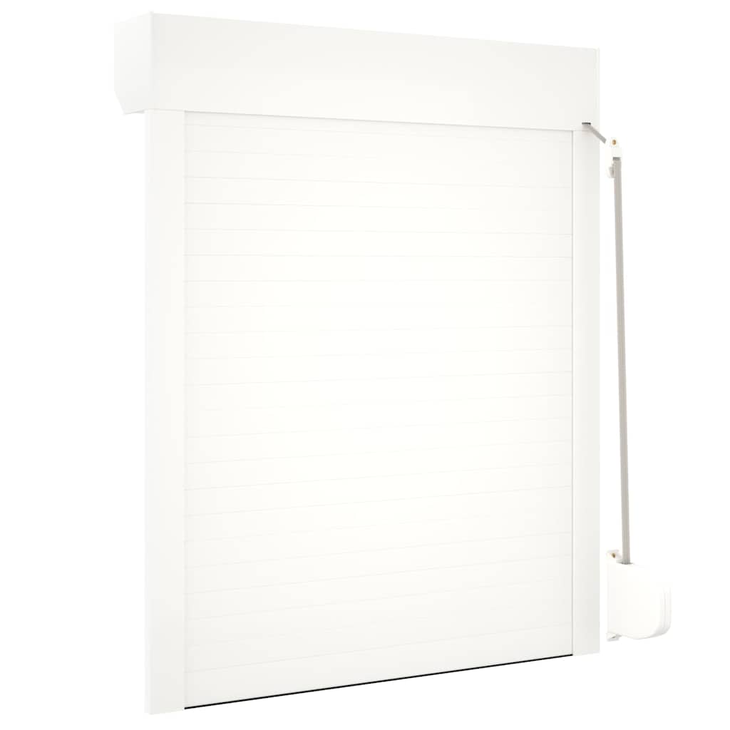vidaXL Persiana de enrolar em alumínio 70x100 cm branco