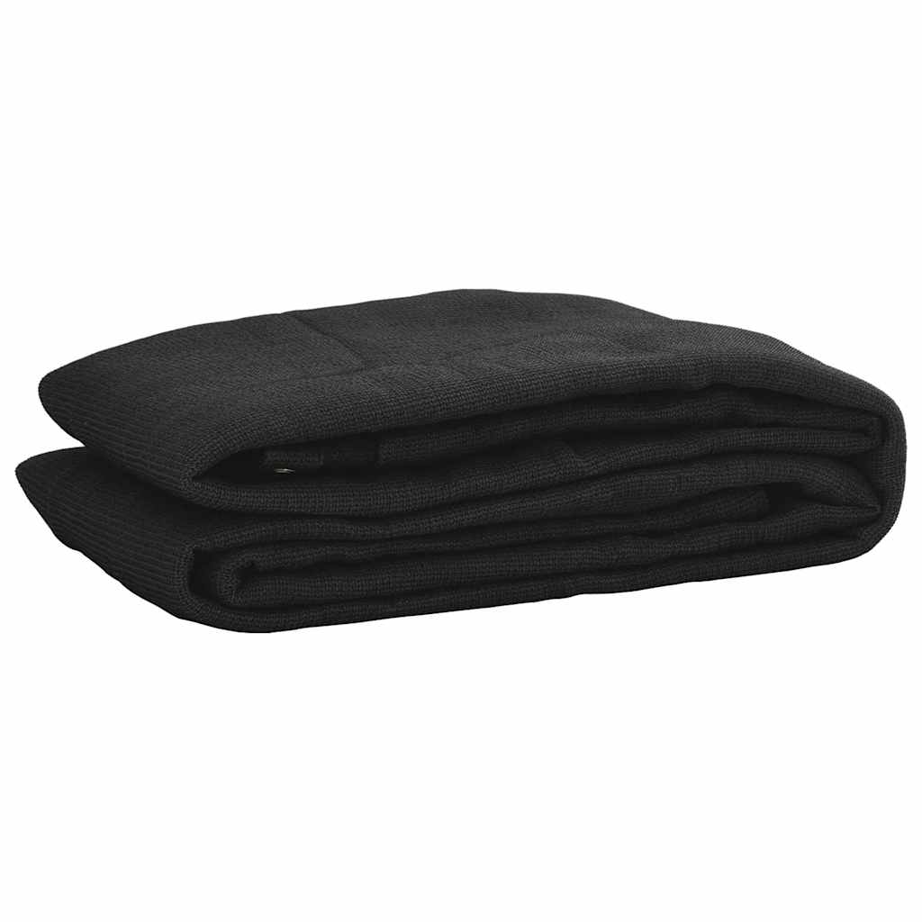 vidaXL Rede de proteção para contentor PEAD 3x5 m preto