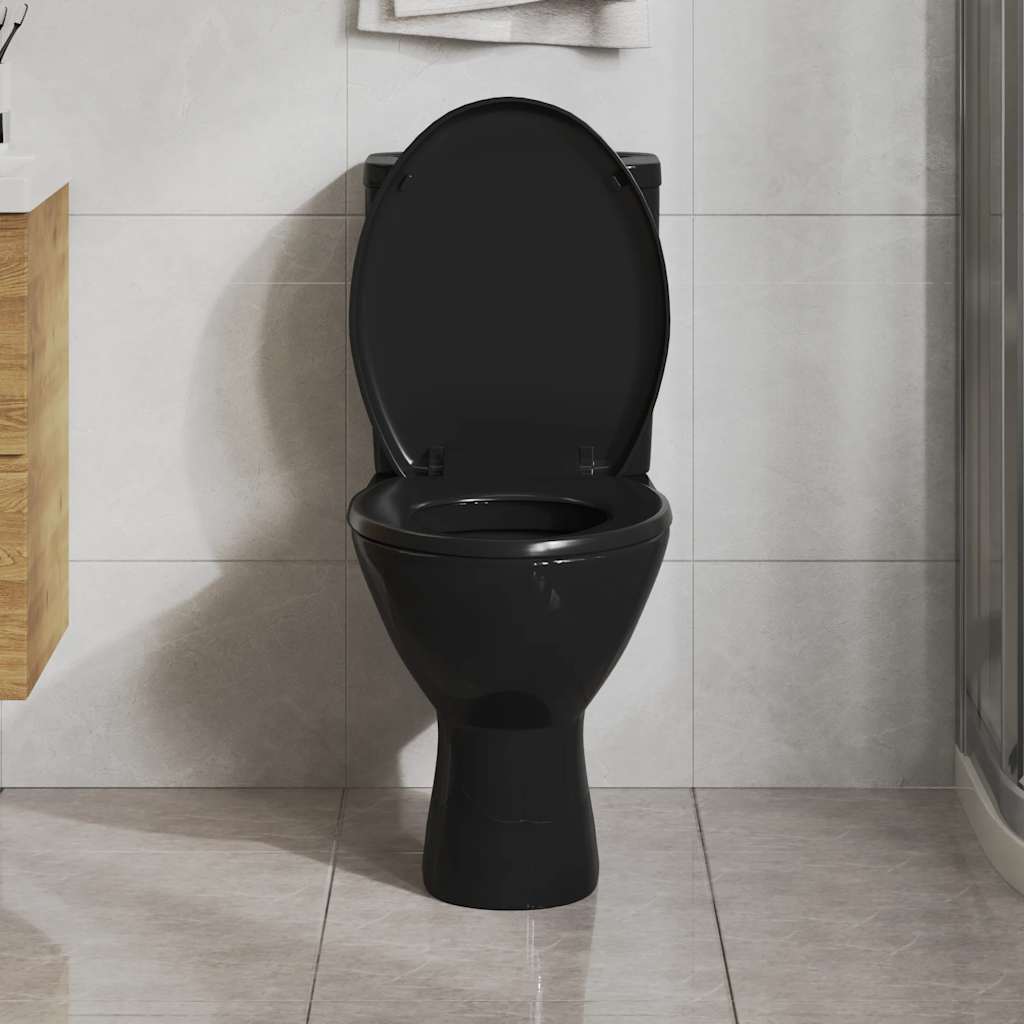 vidaXL Tampo sanita fecho suave design remoção rápida quadrado branco