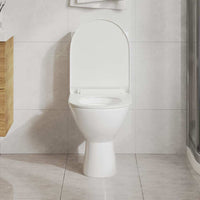 vidaXL Tampo sanita fecho suave design remoção rápida quadrado branco