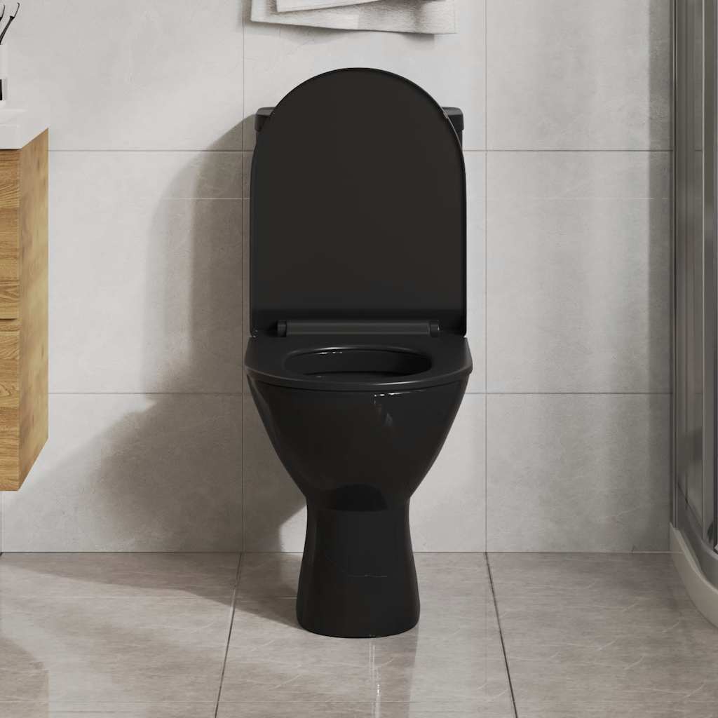 vidaXL Tampo sanita fecho suave design remoção rápida quadrado branco
