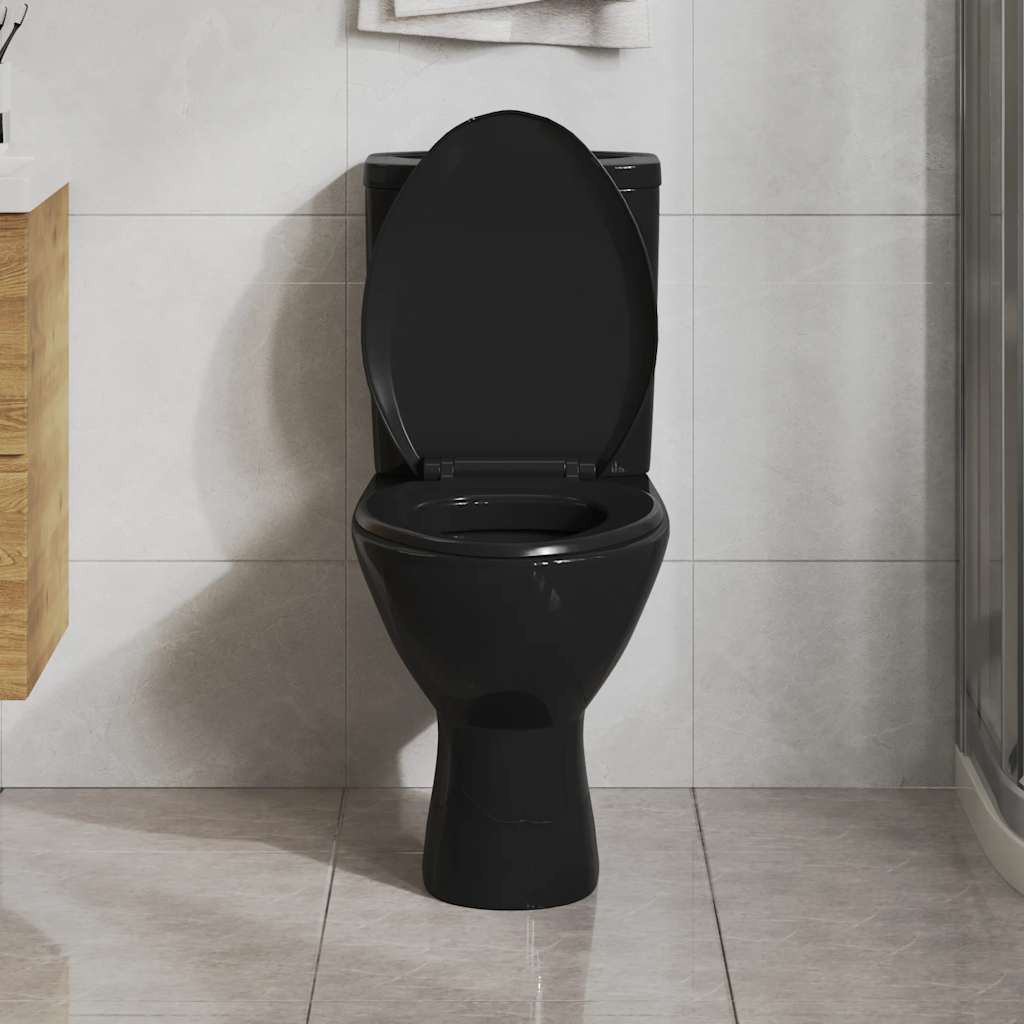 vidaXL Tampo sanita fecho suave design remoção rápida quadrado branco
