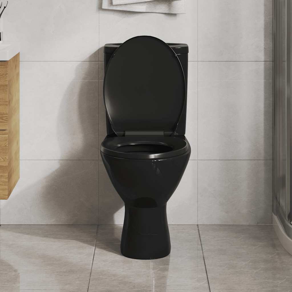 vidaXL Tampo sanita fecho suave design remoção rápida quadrado branco