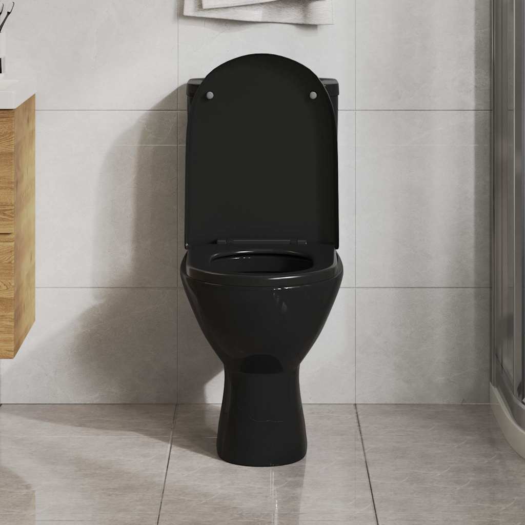 vidaXL Tampo sanita fecho suave design remoção rápida quadrado branco