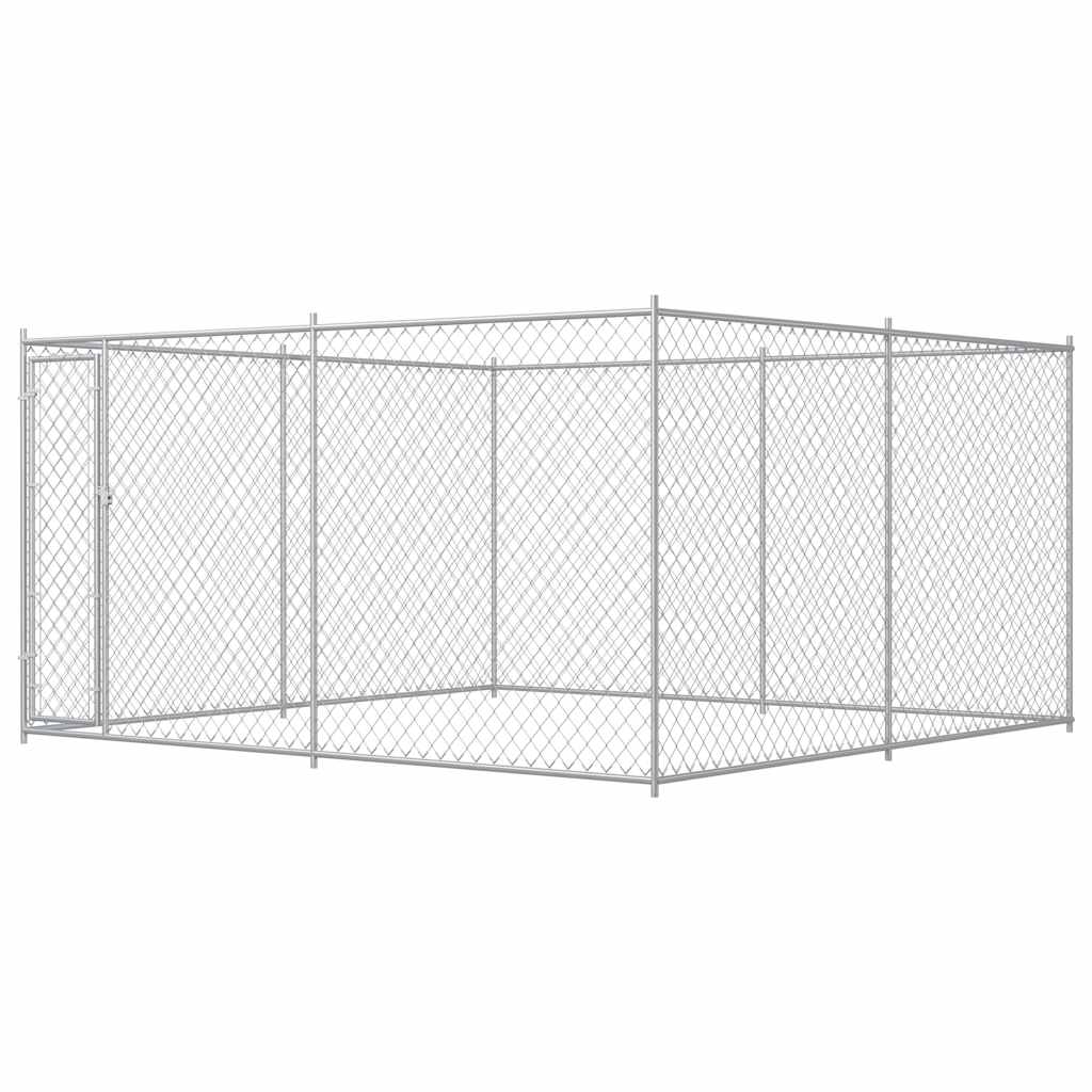vidaXL Canil de exterior com toldo 382x192x225 cm