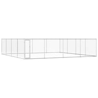 vidaXL Canil de exterior em aço galvanizado 570x570x185 cm