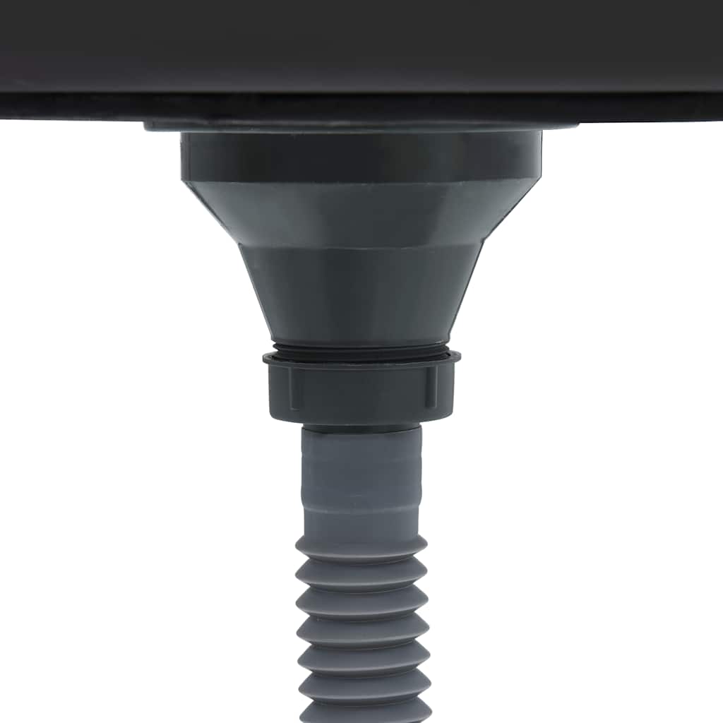 vidaXL Lava-louças de cozinha com ralo e sifão aço inoxidável