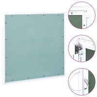 vidaXL Painel acesso moldura de alumínio e gesso cartonado 200x200 mm