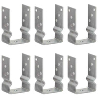 vidaXL Âncoras de vedação 6 pcs 12x6x15 cm aço galvanizado prateado