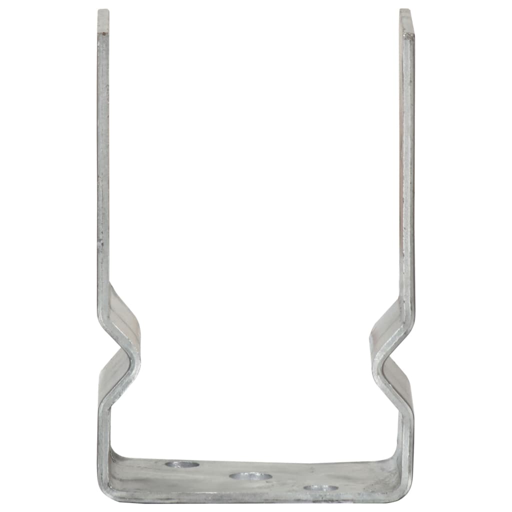 vidaXL Âncoras de vedação 6 pcs 12x6x15 cm aço galvanizado prateado