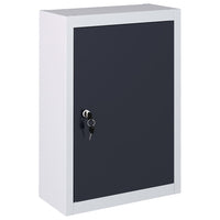 vidaXL Armário ferramentas parede industrial metal cinzento e preto