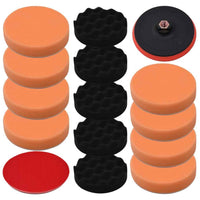vidaXL 18 pcs conjunto de discos de polir 150 mm