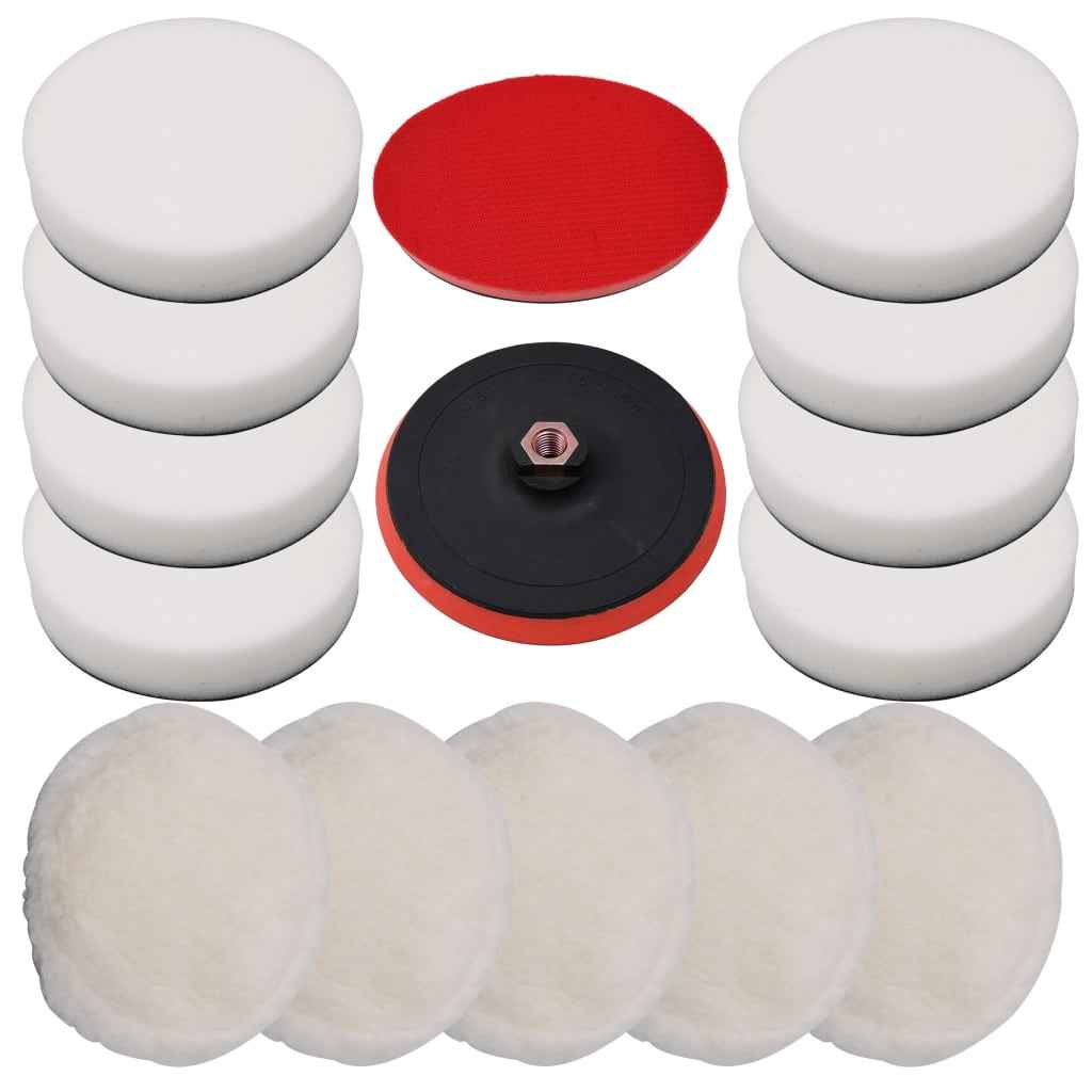 vidaXL 18 pcs conjunto de discos de polir 150 mm